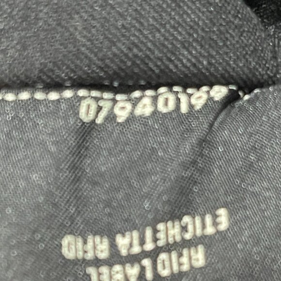 Fendi Vitello Grace Zucca Embossed FF 1974 Embossed Flat Pouch Black (JB1128) - Picture 9 of 9